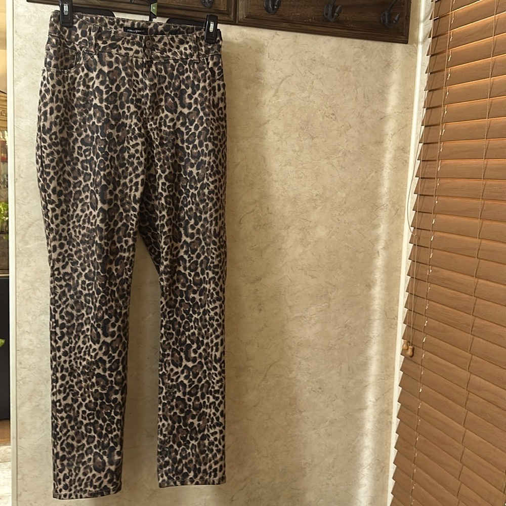 Women Elegant Leopard Print Pants